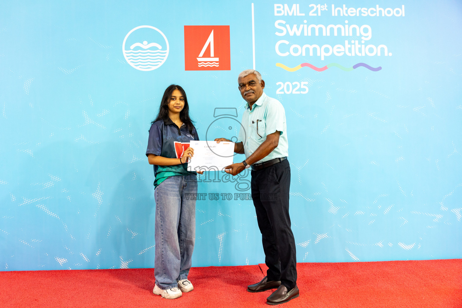 Closing Ceremony of BML 21st Interschool Swimming Competition 2025 .was held in Hulhumale' Swimming Pool, Hulhumale', Maldives on Saturday, 18th October 2025. 
Photos: Hassan Simah / images.mv