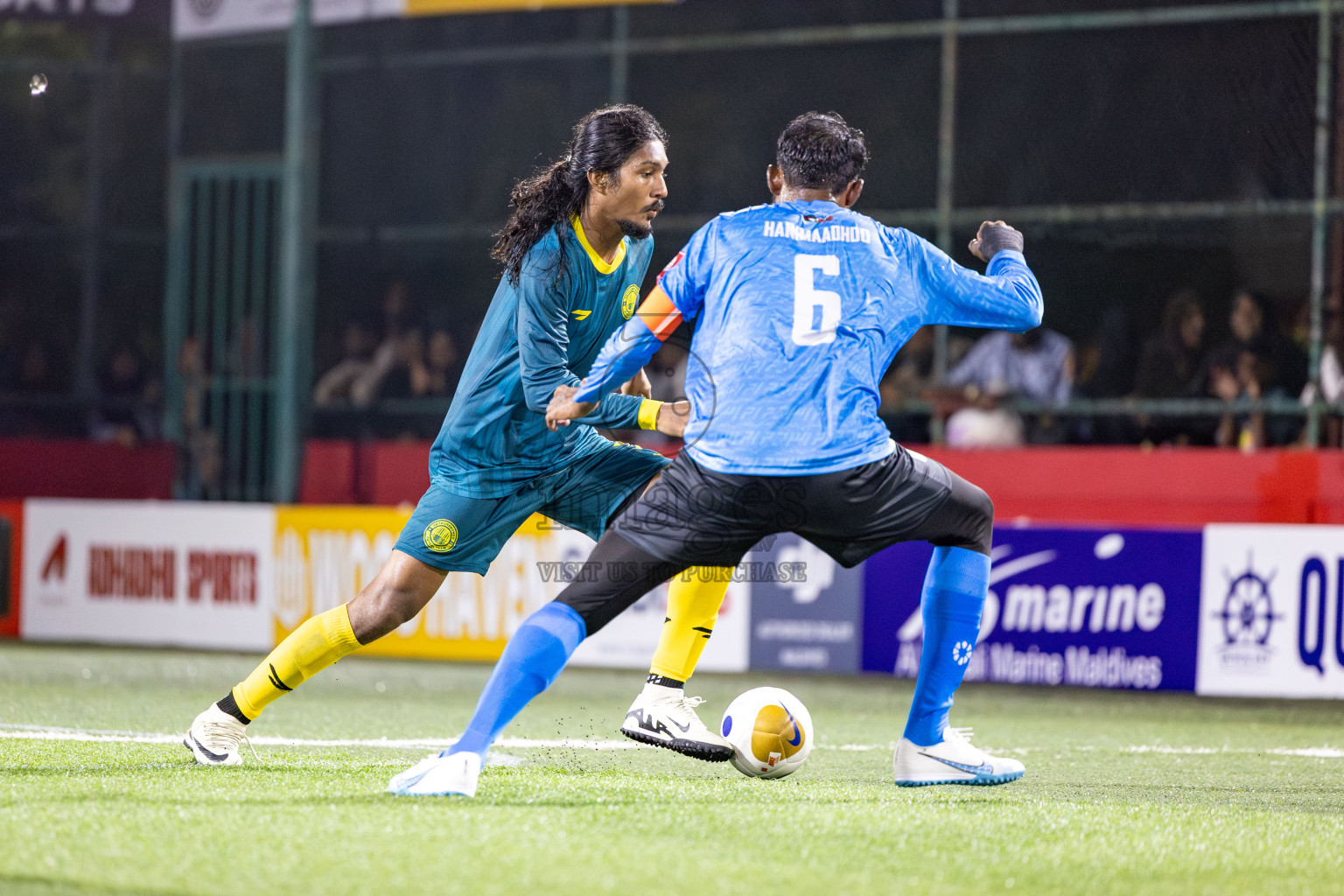 HDh. Hanimaadhoo vs HDh. Neykurendhoo in Day 1 of Golden Futsal Challenge 2025 on Sunday, 5th January 2025, in Hulhumale', Maldives 
Photos: Nausham Waheed / images.mv