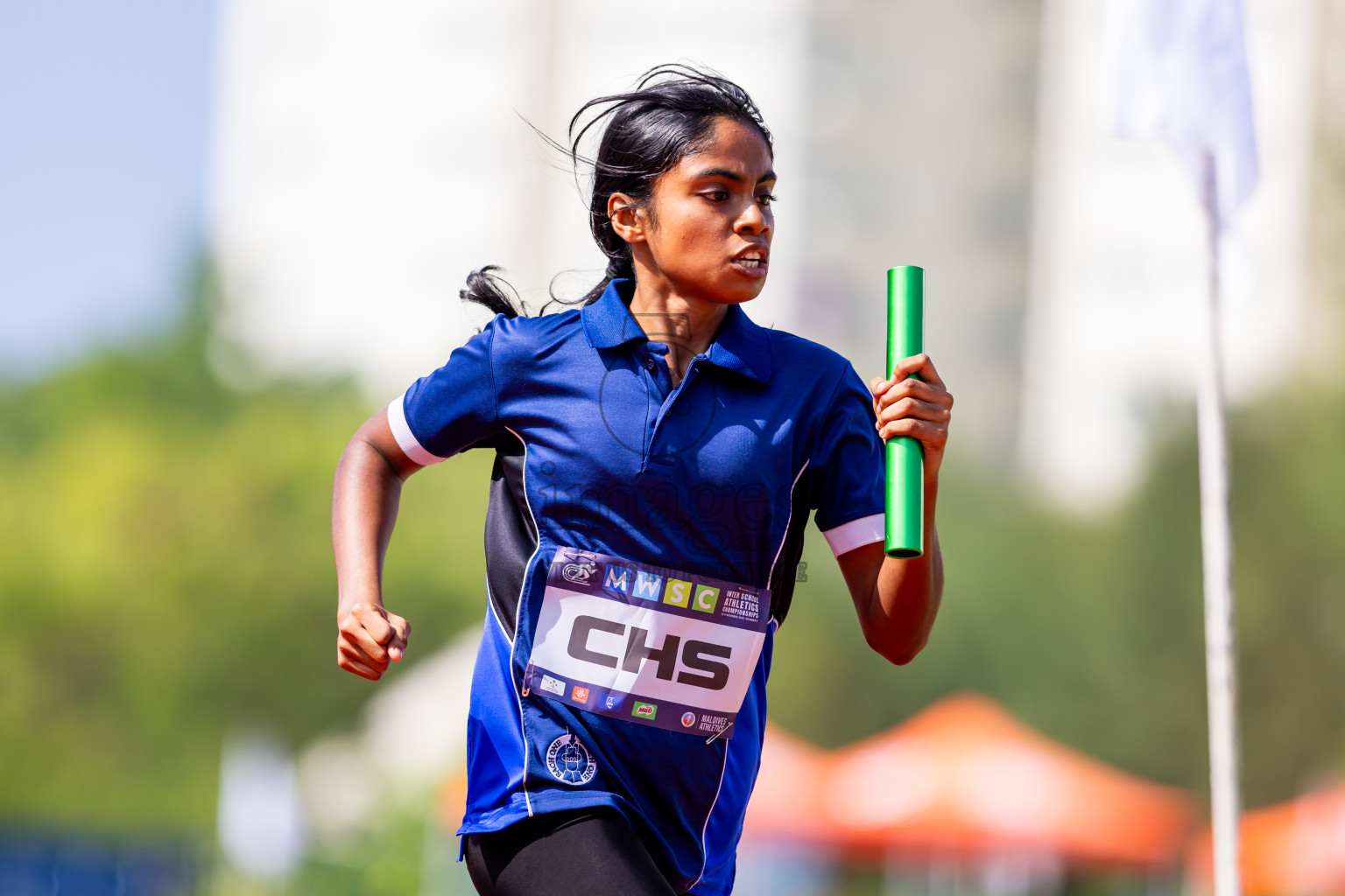 Day 6 of MWSC Interschool Athletics Championships 2024 held in Hulhumale Running Track, Hulhumale, Maldives on Thursday, 14th November 2024. Photos by: Nausham Waheed / Images.mv