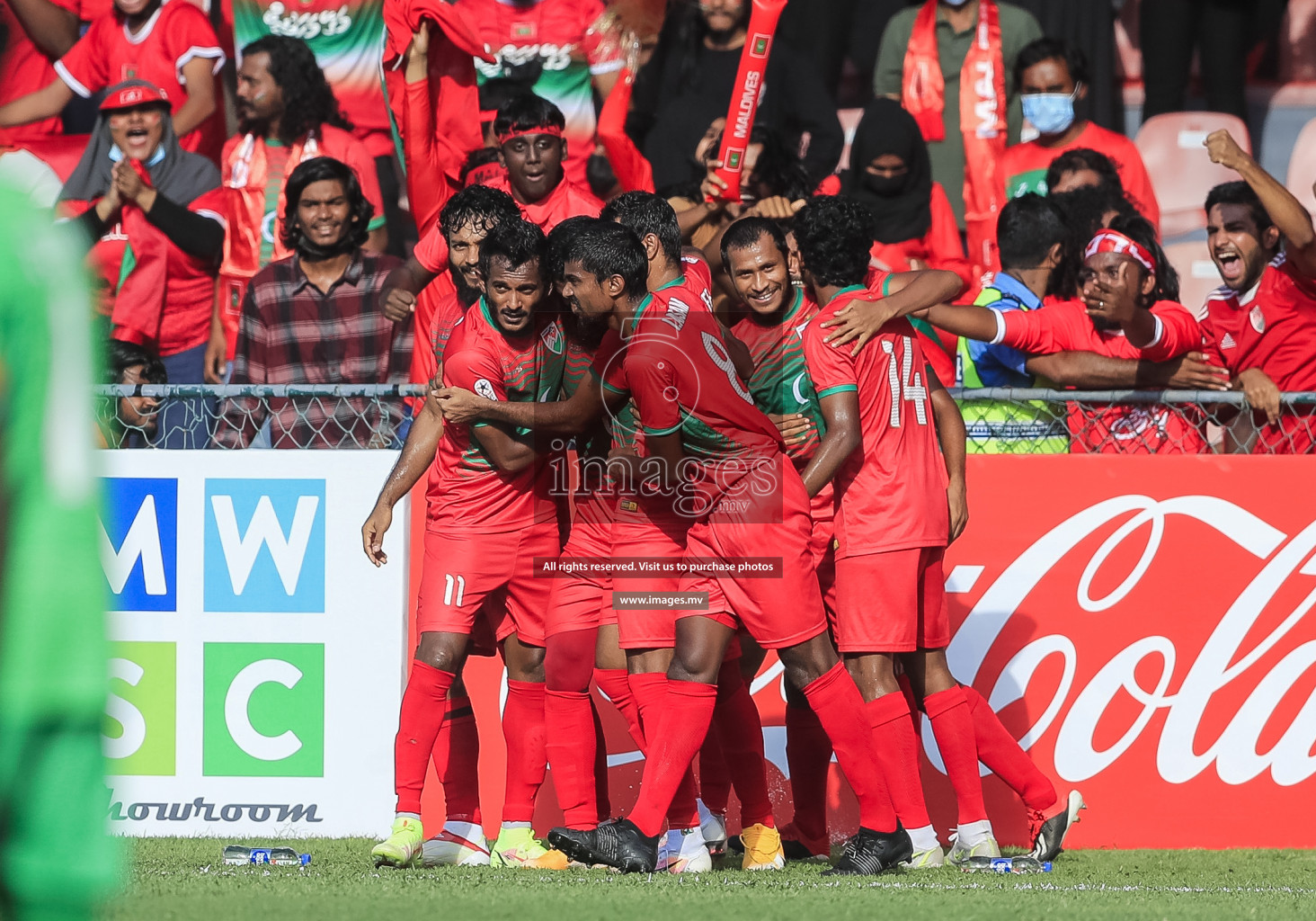 Maldives vs Sri Lanka in SAFF Championship 2021 held on 10th October 2021 in Galolhu National Stadium, Male', Maldives