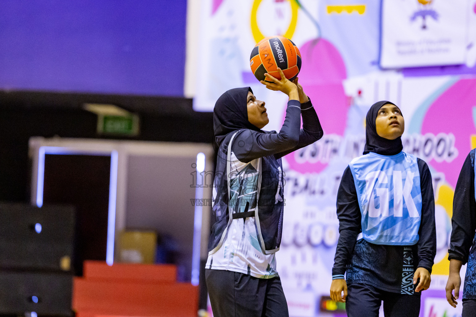 Day 12 of 25th Inter-School Netball Tournament was held in Social Center at Male', Maldives on Thursday, 22nd August 2024. Photos: Nausham Waheed / images.mv