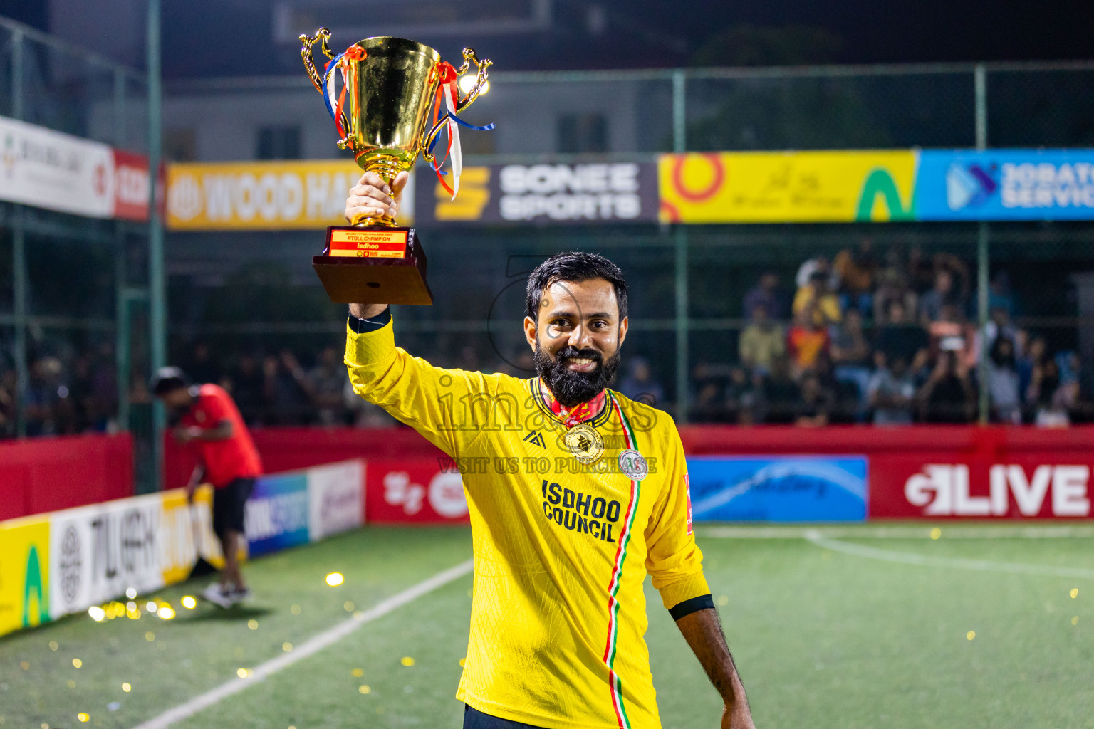L Gan vs L Isdhoo in Laamu Atoll Finals Day 26 of Golden Futsal Challenge 2025 was held on Thursday , 30th January 2025, in Hulhumale', Maldives. Photos: Nausham Waheed / images.mv