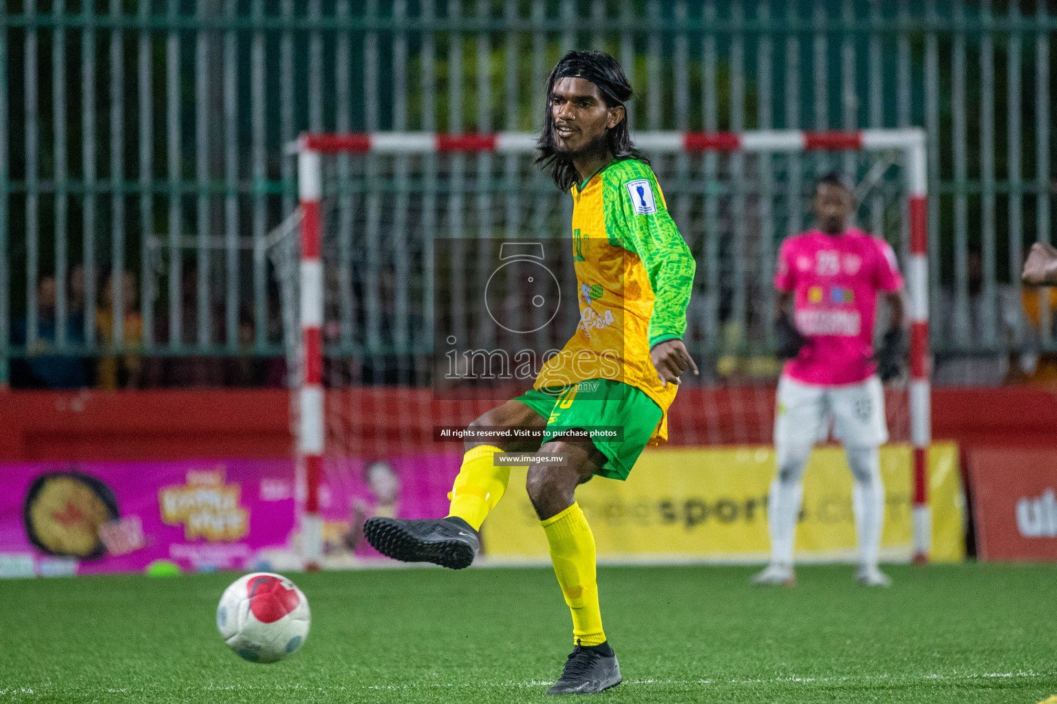 GDh. Hoandedhdhoo vs GDh. Vaadhoo in Day 12 of Golden Futsal Challenge 2023 on 16 February 2023 in Hulhumale, Male, Maldives