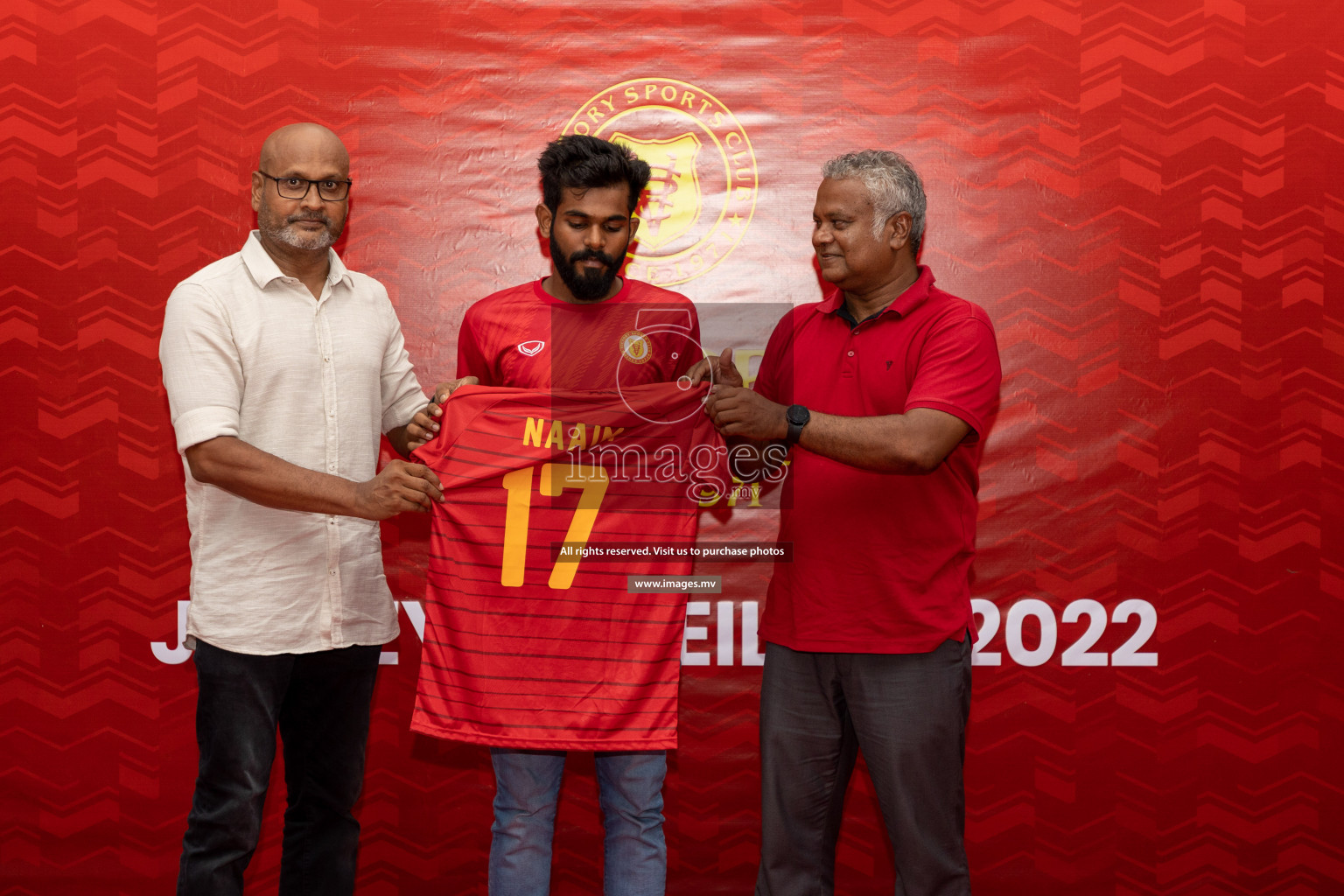 Victory Sports Club Jersey Unveiling 2022 on 14th July 2022, held in Jamaaludheen School Hall, Male', Maldives  Photos: Hassan Simah / Images.mv