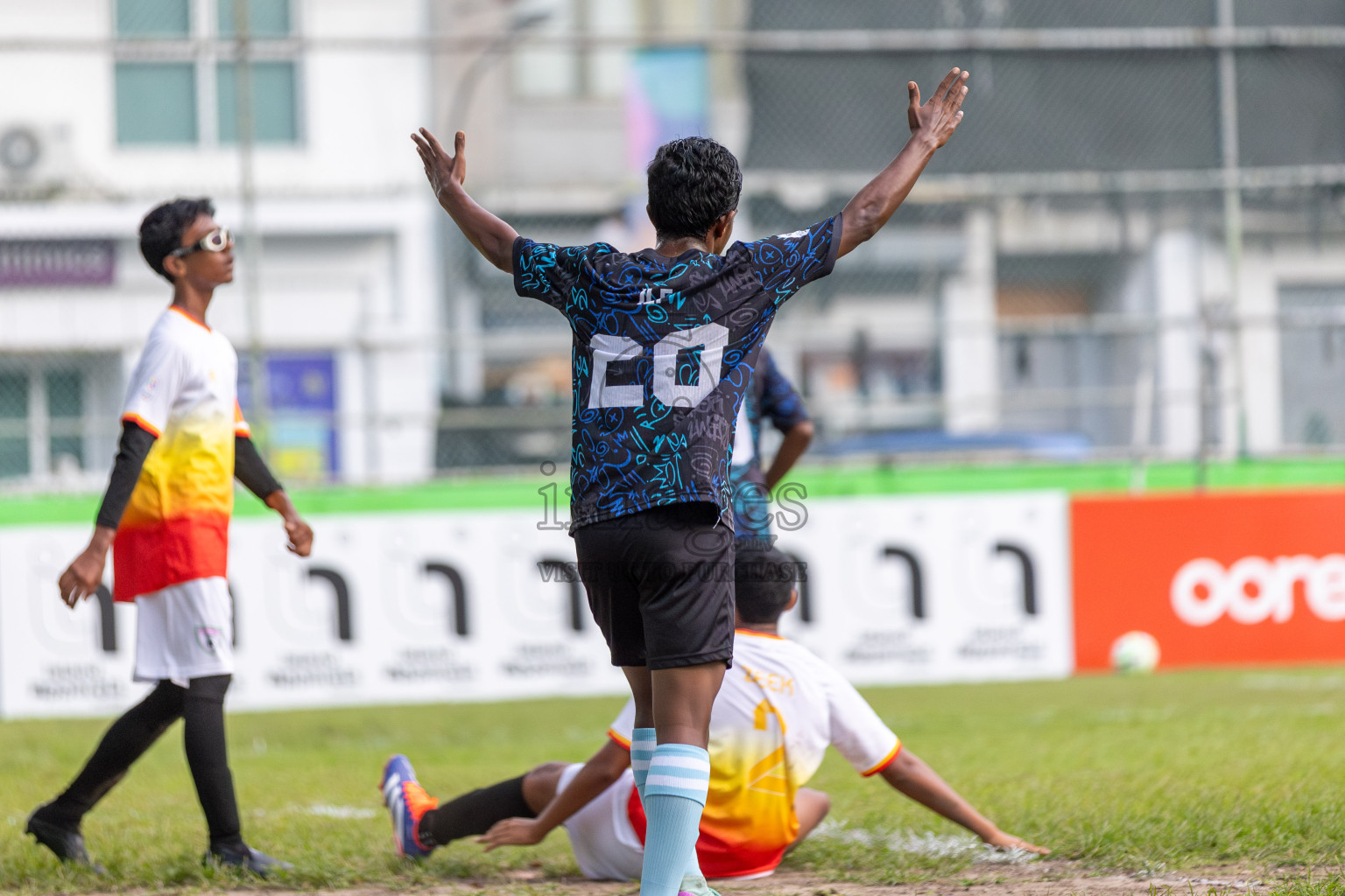 Club Eagles vs Super United Sports (U14) in Day 4 of Dhivehi Youth League 2024 held at Henveiru Stadium on Thursday, 28th November 2024. Photos: Shuu Abdul Sattar/ Images.mv