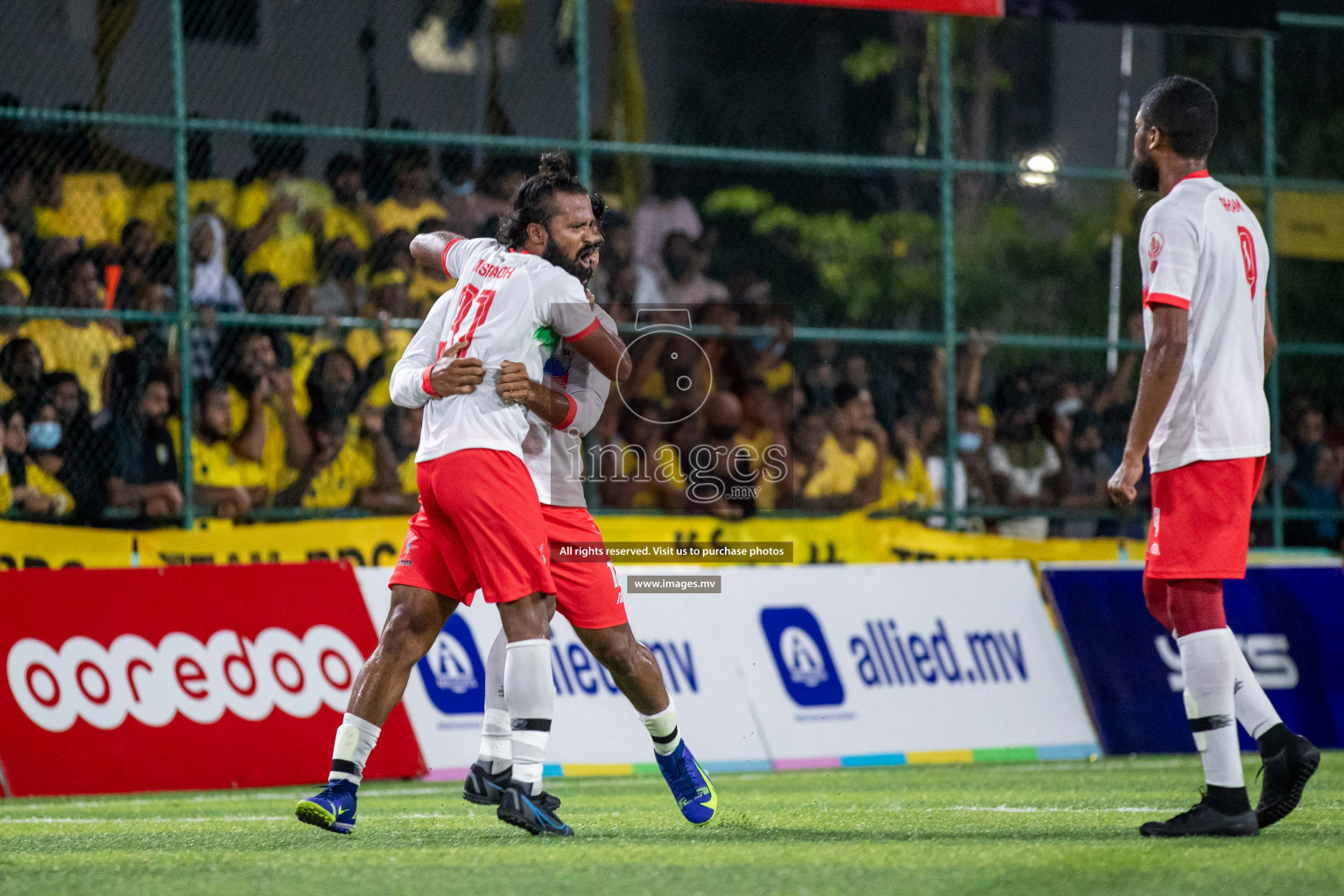 Team FSM Vs Prisons Club in the Semi Finals of Club Maldives 2021 held in Hulhumale, Maldives on 15 December 2021. Photos: Shuu Abdul Sattar / images.mv