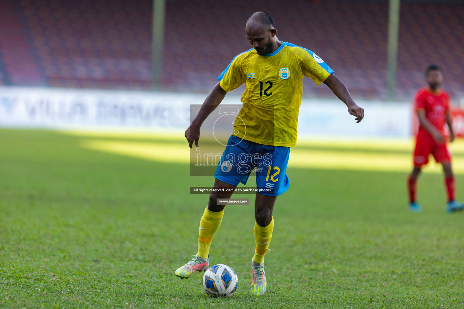 Club Valencia vs De Grande Sports Club in Ooredoo Dhivehi Premier League 2021/22 on 16th July 2022, held in National Football Stadium, Male', Maldives Photos: Hassan Simah/ Images mv