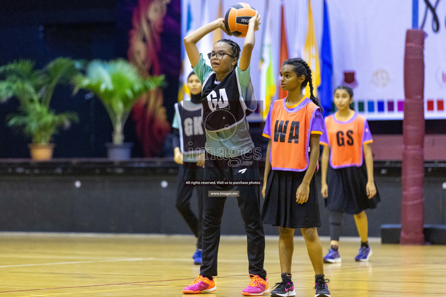 Final of 24th Interschool Netball Tournament 2023 was held in Social Center, Male', Maldives on 7th November 2023. Photos: Nausham Waheed / images.mv