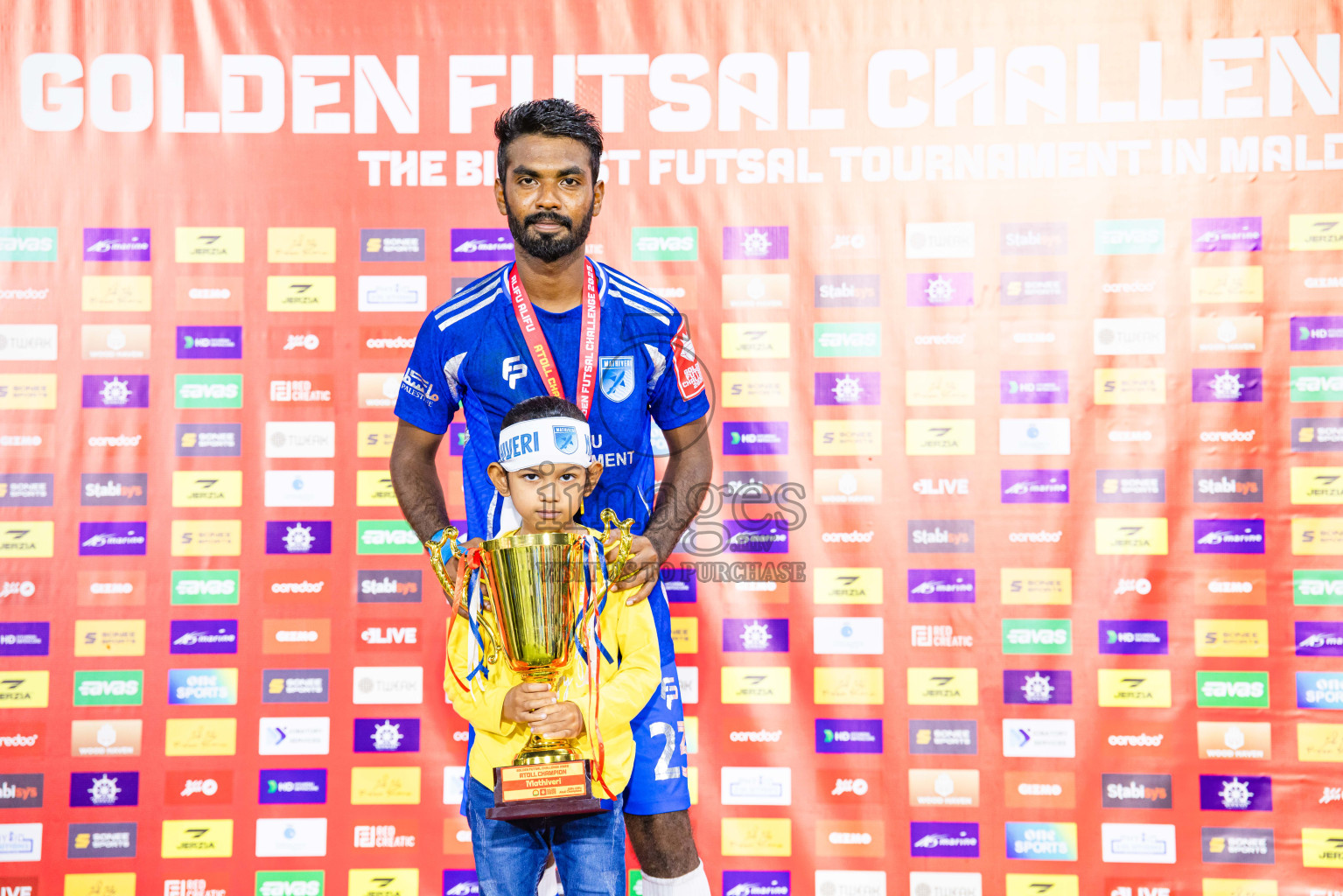 AA. Mathiveri VS AA. Thoddoo in Atoll Round Final on Day 20 of Golden Futsal Challenge 2025 was held on Thursday, 23rd January 2025, in Hulhumale', Maldives. Photos: Abdulla Abeed / images.mv