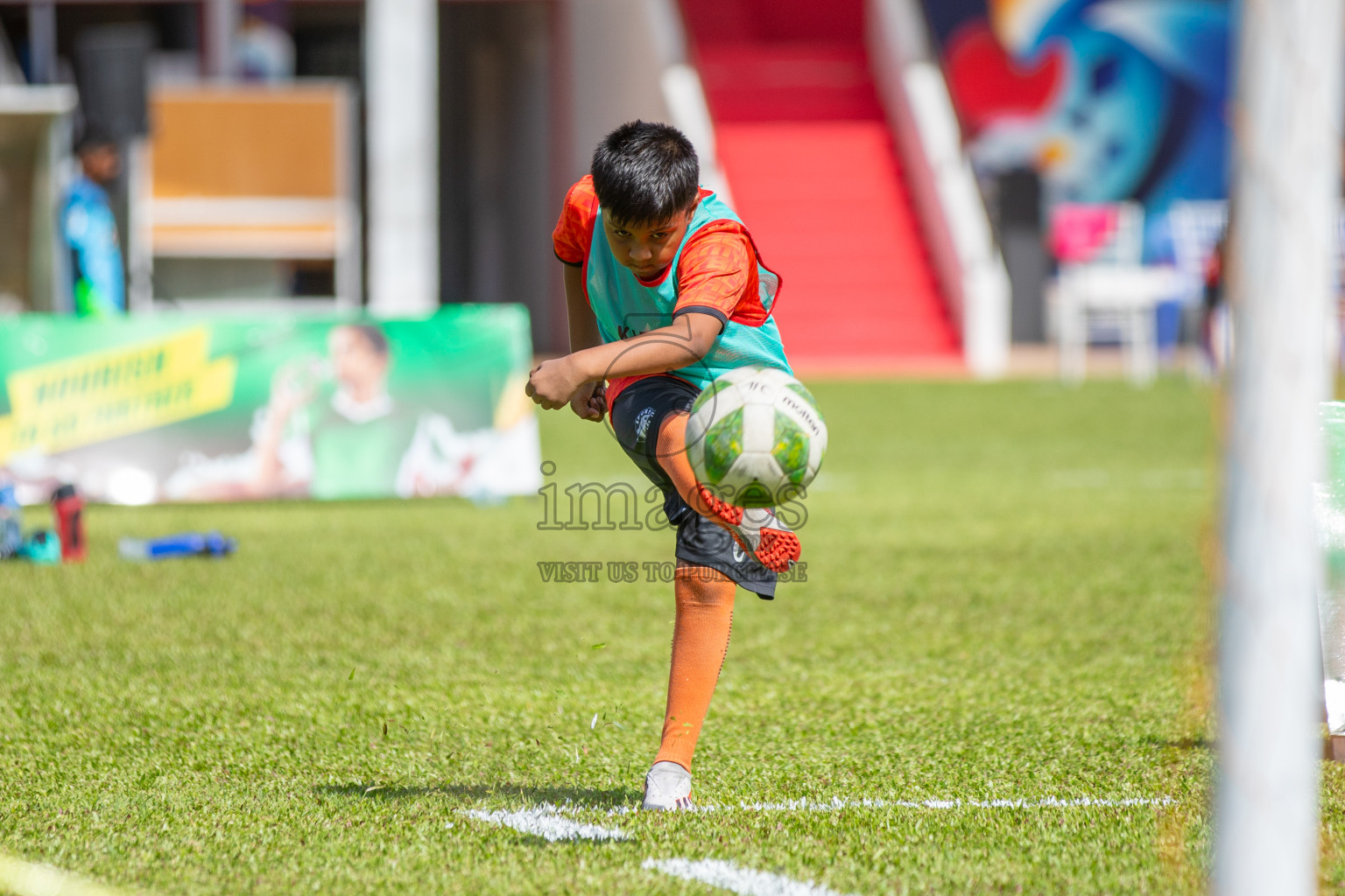 Day 1 of Under 10 MILO Academy Championship 2024 was held at National Stadium in Male', Maldives on Friday, 26th April 2024. Photos: Mohamed Mahfooz Moosa / images.mv