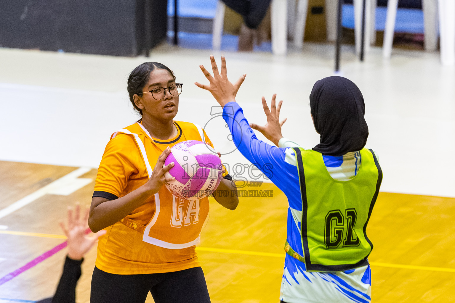 Day 8 of 24th Milo Netball Association Championship was held in Social Center at Male', Maldives on Monday, 8th September 2025. Photos: Mohamed Mahfooz Moosa / images.mv