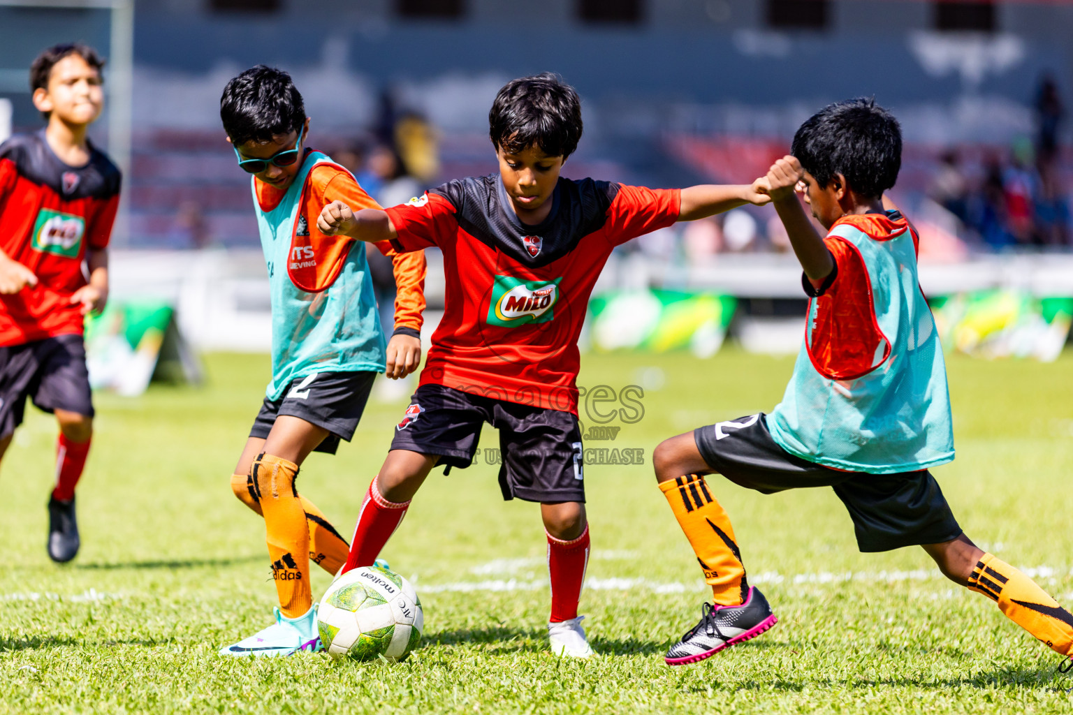 Day 1 of Under 10 MILO Academy Championship 2024 was held at National Stadium in Male', Maldives on Friday, 26th April 2024. Photos: Nausham Waheed / images.mv