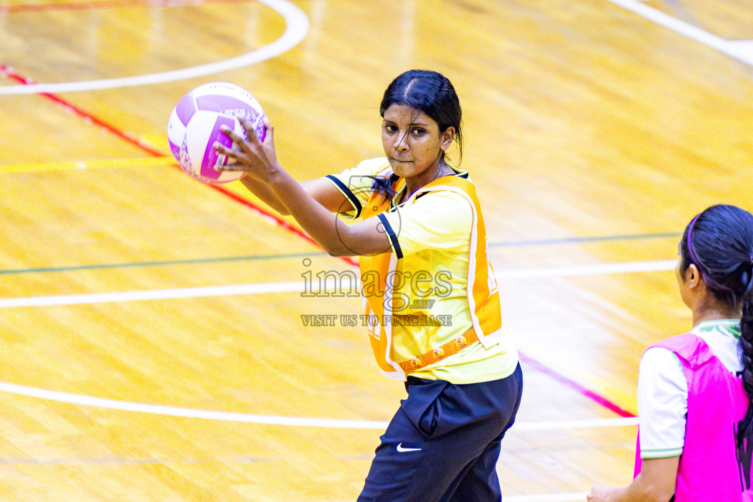 KYRC vs Sports Club Shining Star in Day 10 of National Netball Tournament 2025 held in Social Center at Male', Maldives on Tuesday, 27th May 2025. Photos: Nausham Waheed / images.mv