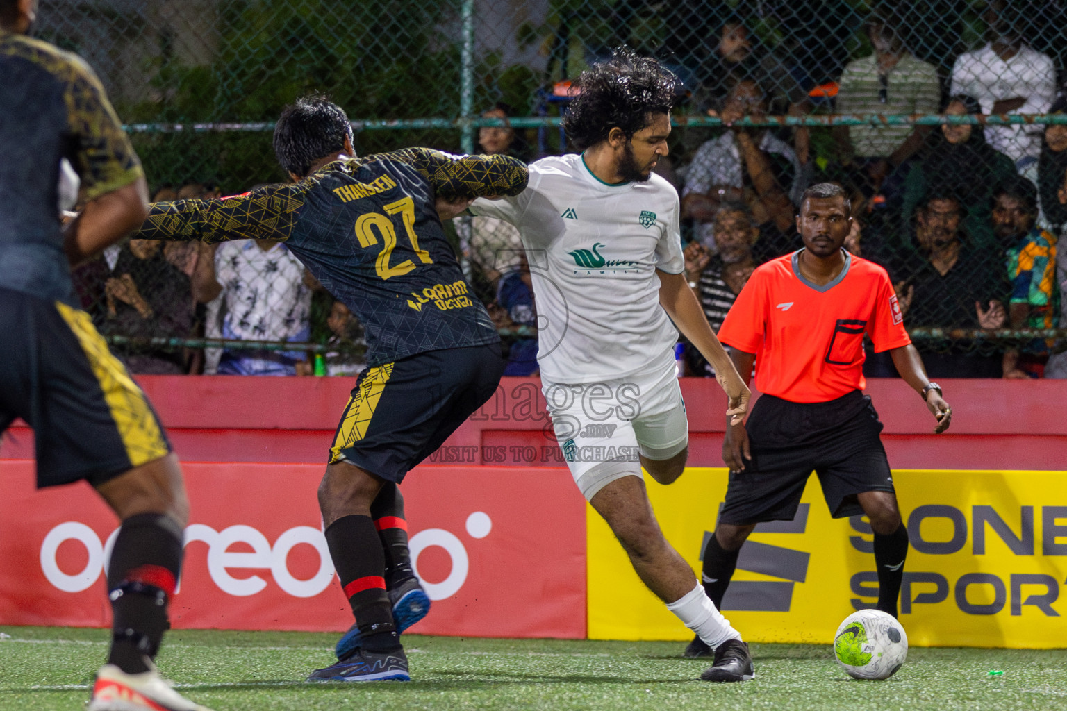 HA Muraidhoo vs HA Maarandhoo in Day 5 of Golden Futsal Challenge 2024 was held on Friday, 19th January 2024, in Hulhumale', Maldives Photos: Mohamed Mahfooz Moosa / images.mv