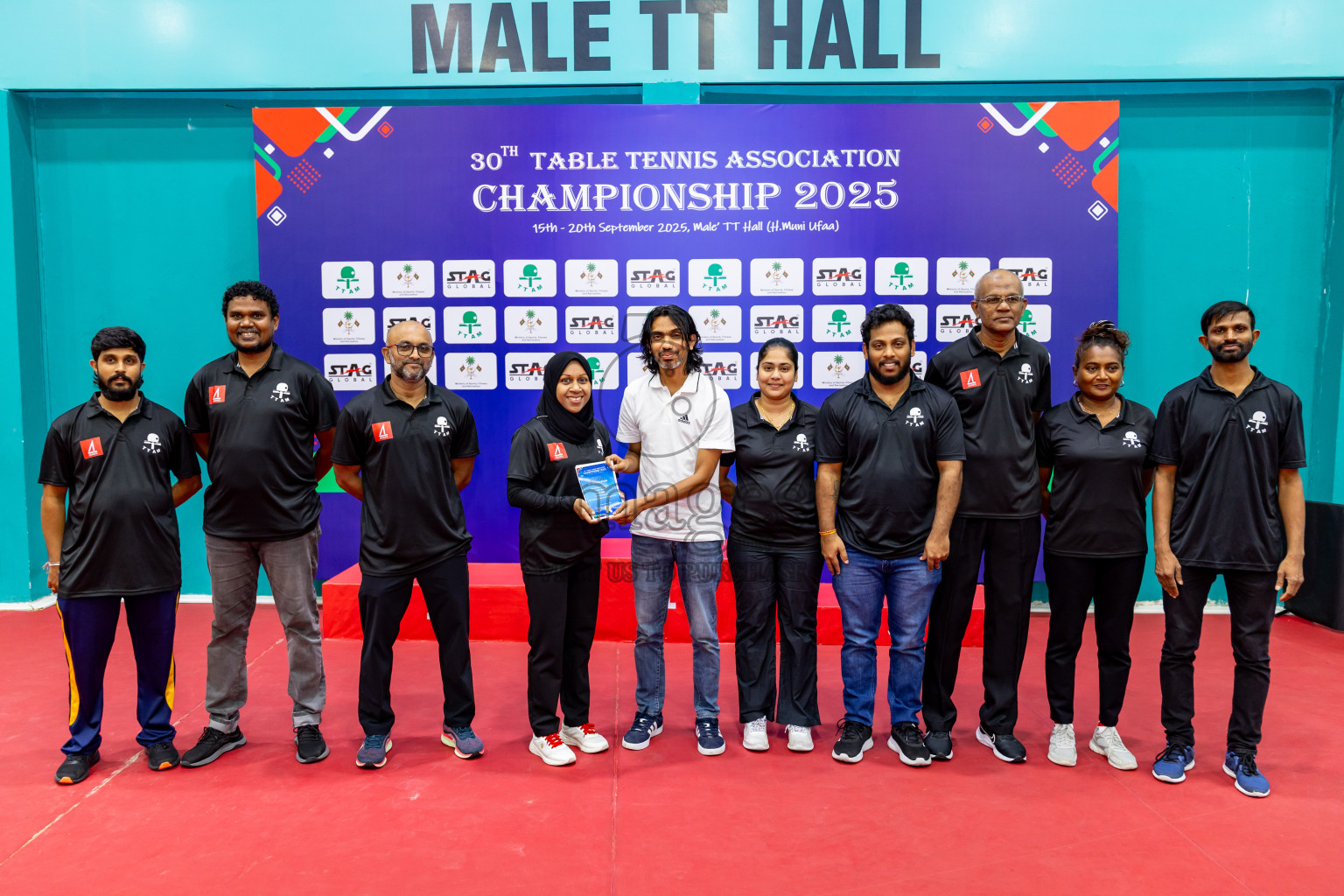 Finals of 30th Table Tennis Association Championship 2025 was held on Saturday, 20th September 2025 in Male' TT Hall, Male', Maldives. Photos: Nausham Waheed / images.mv