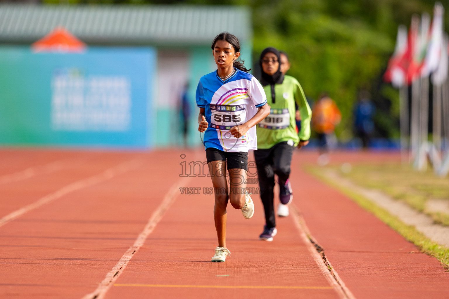 Day 3 of MWSC Interschool Athletics Championships 2024 held in Hulhumale Running Track, Hulhumale, Maldives on Monday, 11th November 2024. 
Photos by: Hassan Simah / Images.mv