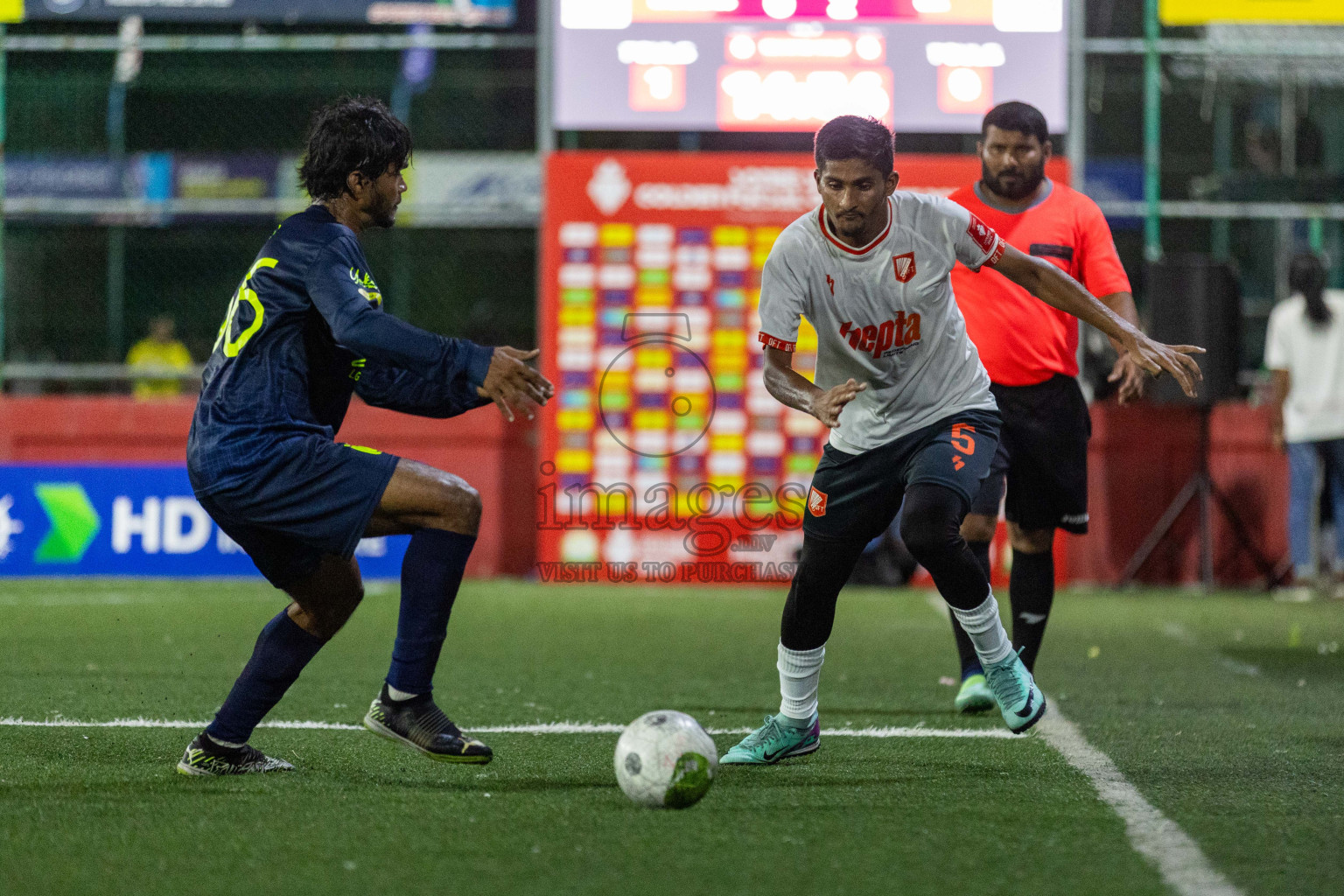 L  Dhanbidhoo vs L Gan in Day 20 of Golden Futsal Challenge 2024 was held on Saturday , 3rd February 2024 in Hulhumale', Maldives Photos: Nausham Waheed / images.mv