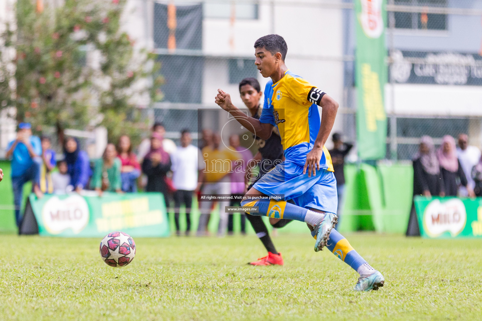 Day 1 of MILO Academy Championship 2023 (u14) was held in Henveyru Stadium Male', Maldives on 3rd November 2023. Photos: Nausham Waheed / images.mv