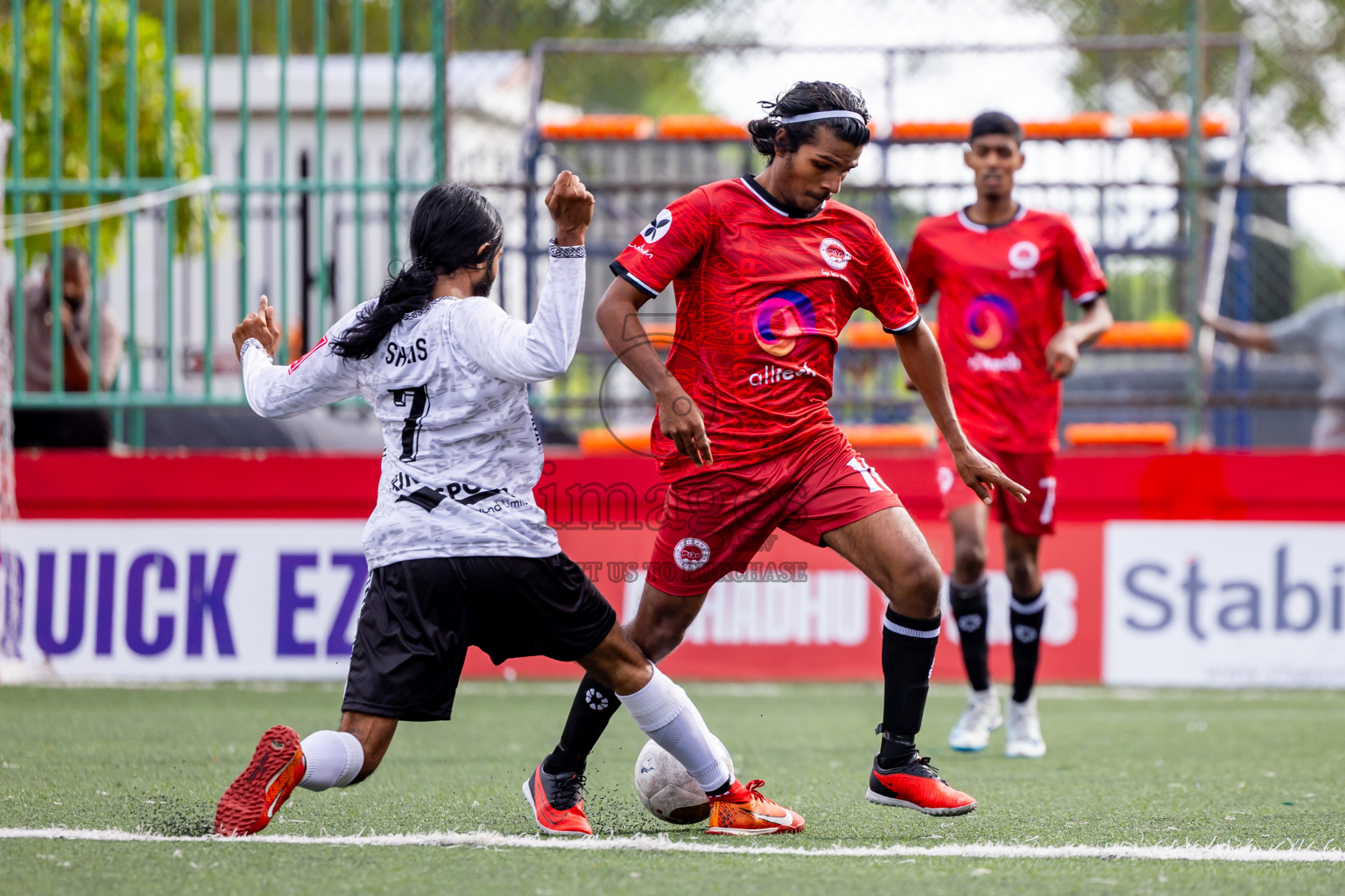 GDh Madaveli vs GDh Faresmaathodaa in Day 12 of Golden Futsal Challenge 2025 was held on Thursday, 16th January 2025, in Hulhumale', Maldives Photos: Nausham Waheed  / images.mv
