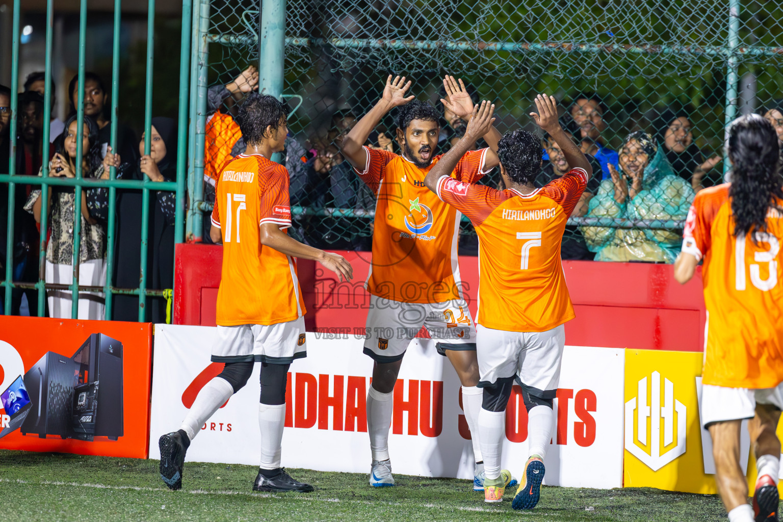 Th Hirilandhoo vs Th Omadhoo in Atoll Round Semi Final on Day 22 of Golden Futsal Challenge 2025 was held on Sunday , 26th January 2025, in Hulhumale', Maldives.
Photos: Ismail Thoriq / images.mv