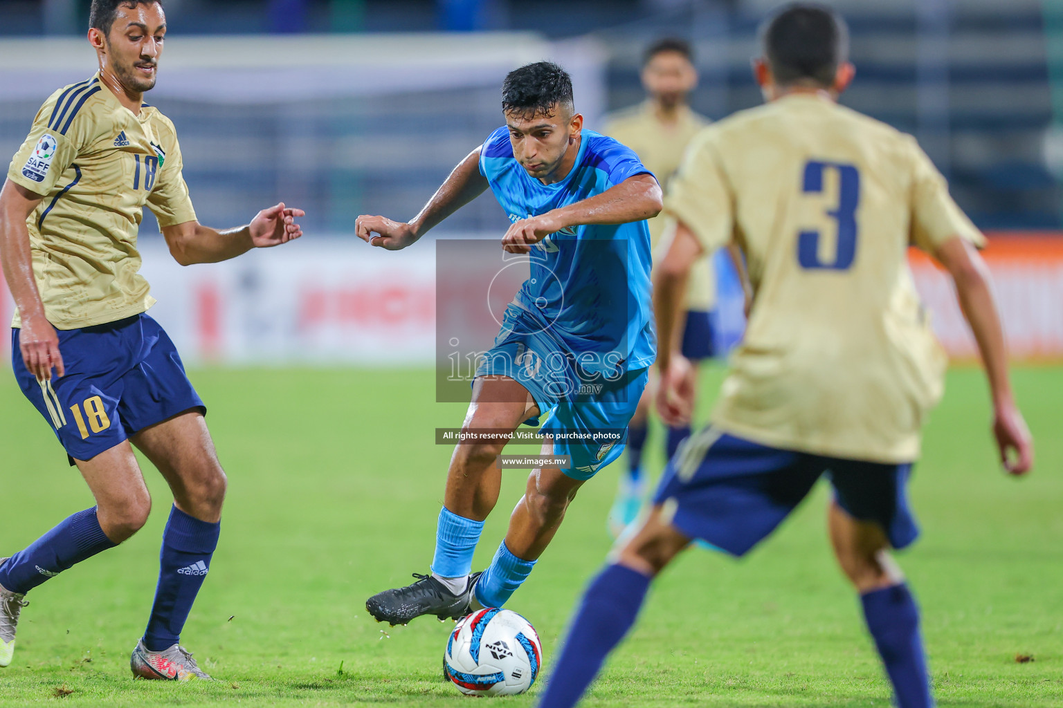 India vs Kuwait in SAFF Championship 2023 held in Sree Kanteerava Stadium, Bengaluru, India, on Tuesday, 27th June 2023. Photos: Nausham Waheed/ images.mv