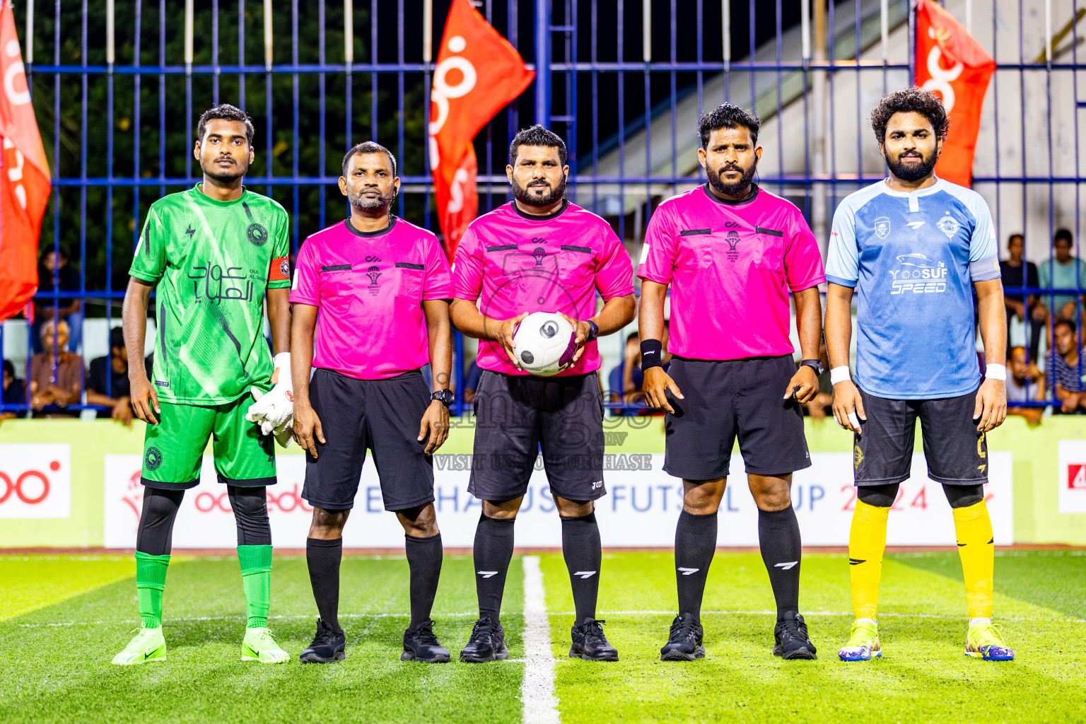 All Wolves vs Afro SC in Day 7 of Eydhafushi Futsal Cup 2024 was held on Sunday , 14th April 2024, in B Eydhafushi, Maldives Photos: Nausham Waheed / images.mv