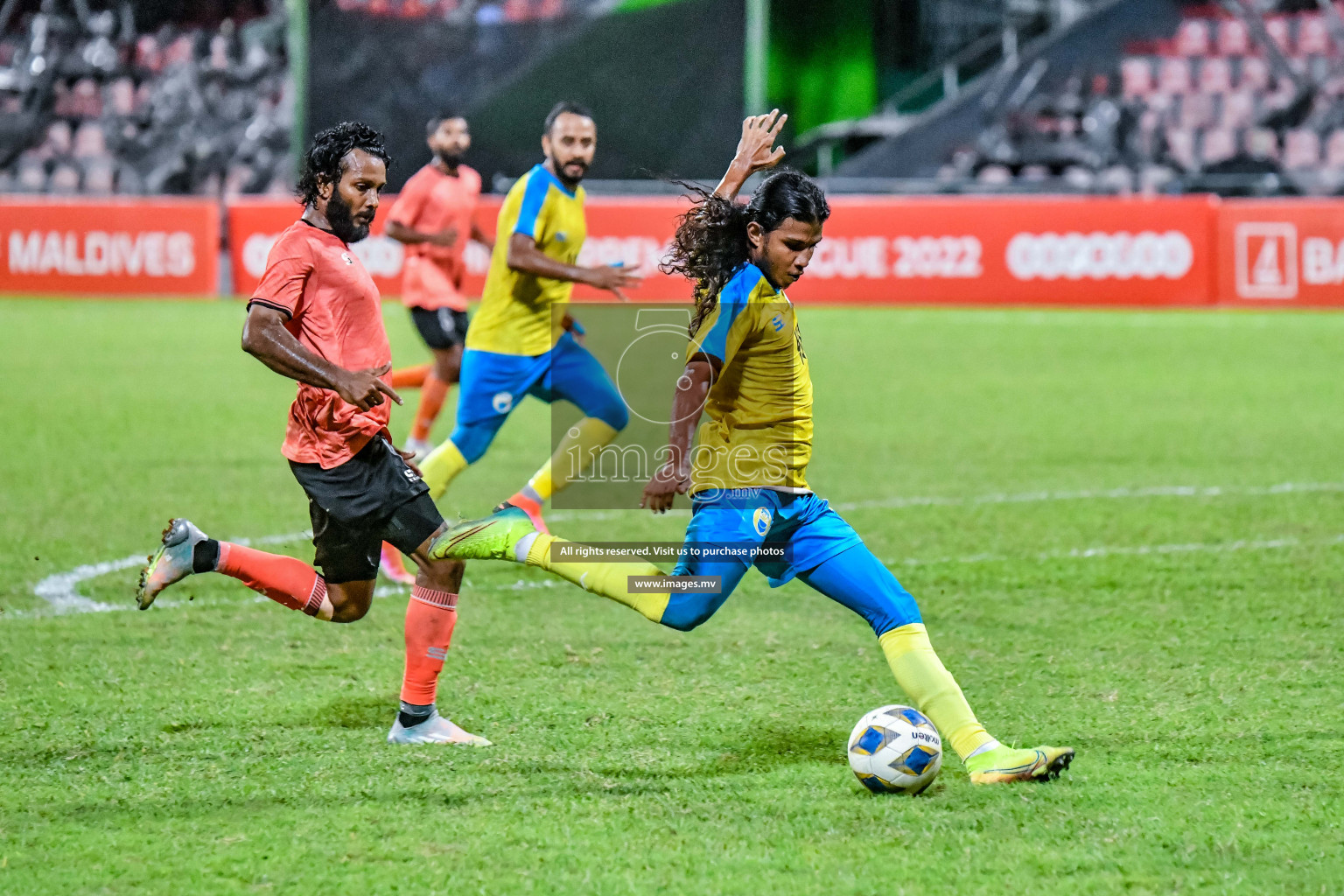 Club Eagles vs Club Valencia in the 2nd Division 2022 on 26th July 2022, held in National Football Stadium, Male', Maldives Photos: Nausham Waheed / Images.mv