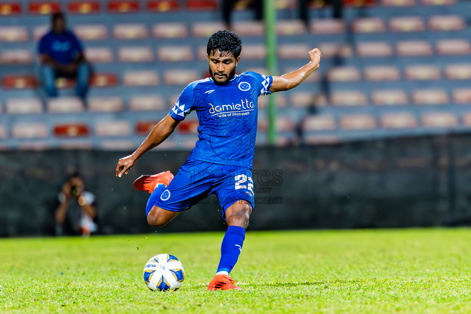 United Victory vs New Radiant Sports Club in Dhivehi Premier League 2025/26 held in National Football Stadium, Male', Maldives on Thursday, 25th September 2025. Photos: Areef Adam / Images.mv