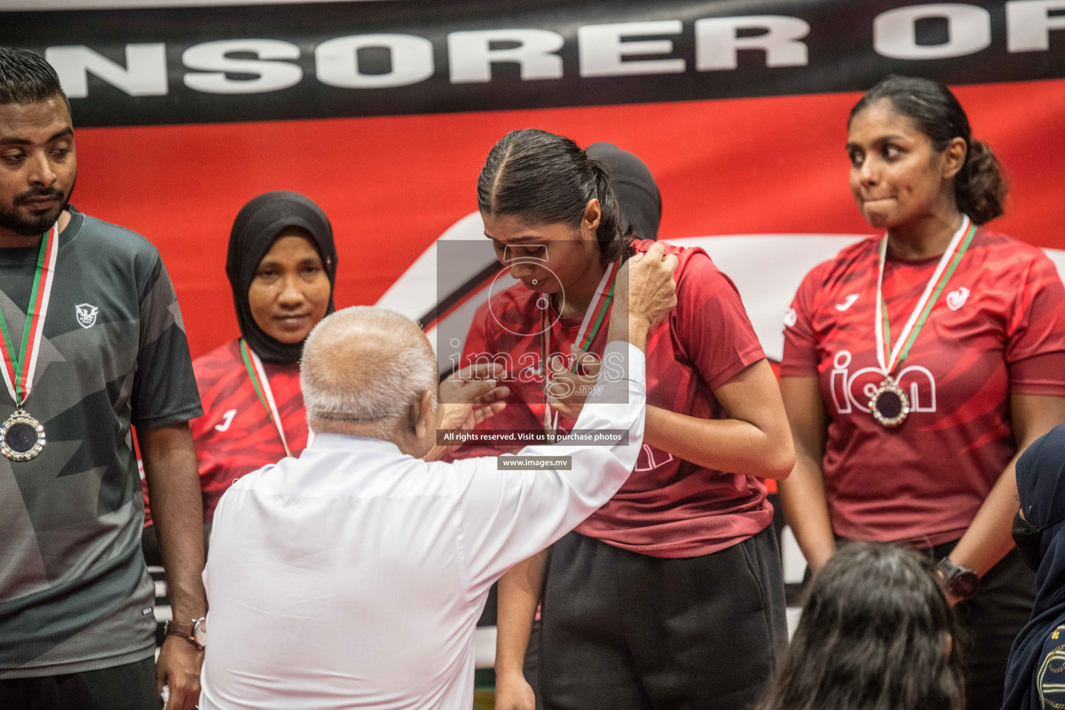 Final of Badminton association mixed group championship 2021 held in Male', Maldives Photos by Nausham Waheed