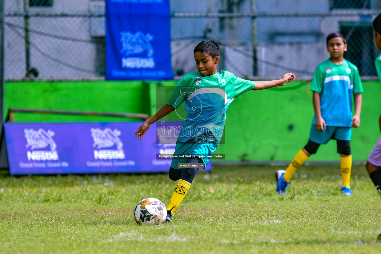 Day 1 of Milo Kids Football Fiesta 2022 was held in Male', Maldives on 19th October 2022. Photos: Nausham Waheed/ images.mv