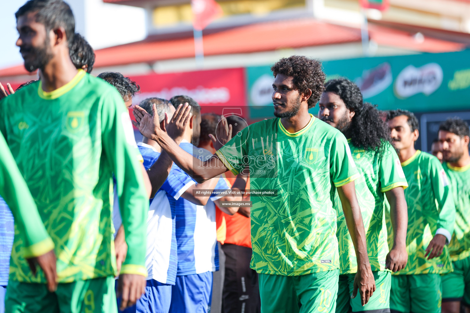 Team Allied vs Gas Club in Club Maldives Cup 2023 held in Hulhumale, Maldives, on Saturday, 22nd July 2023. Photos: Nausham Waheed / images.mv