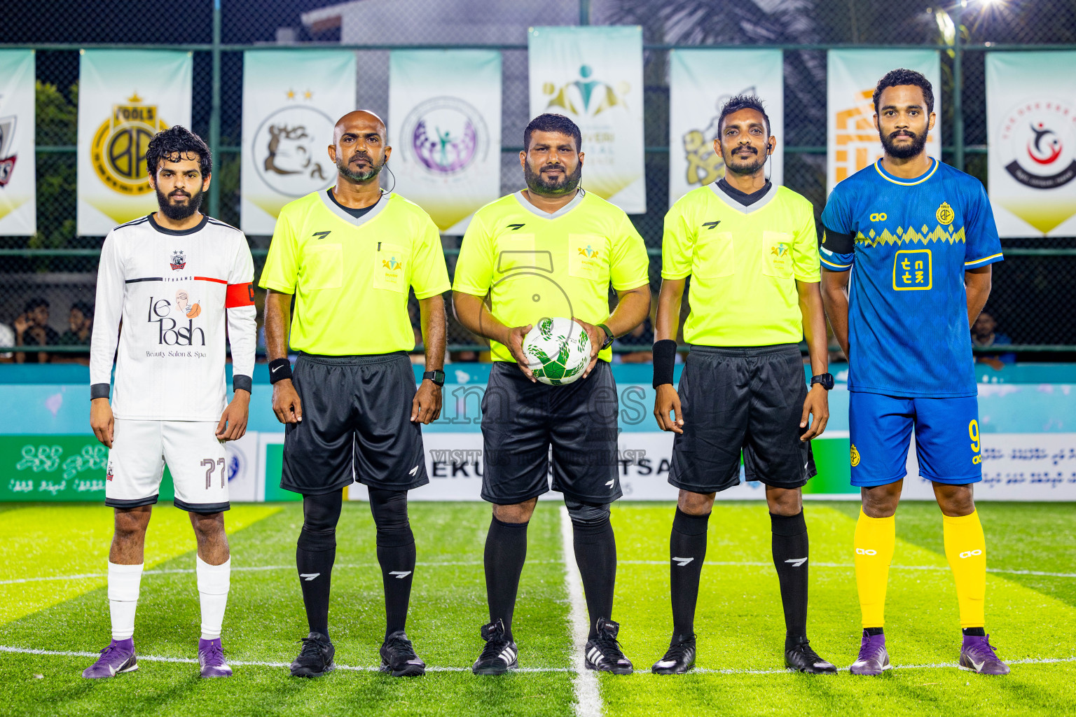 Fools Sc vs Ifhaams in Day 3 of Laamehi Dhiggaru Ekuveri Futsal Challenge 2025 was held on Saturday, 26th July 2025, at Dhiggaru Futsal Ground, Dhiggaru, Maldives Photos: Nausham Waheed  / images.mv