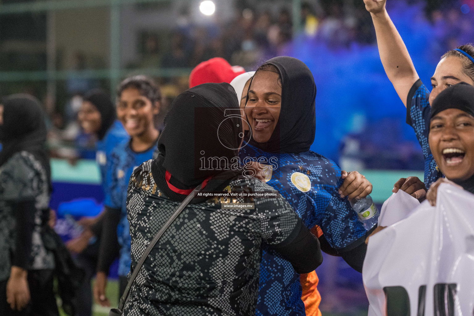 Ports Limited vs WAMCO - in the Finals 18/30 Women's Futsal Fiesta 2021 held in Hulhumale, Maldives on 18 December 2021. Photos by Nausham Waheed & Shuu Abdul Sattar