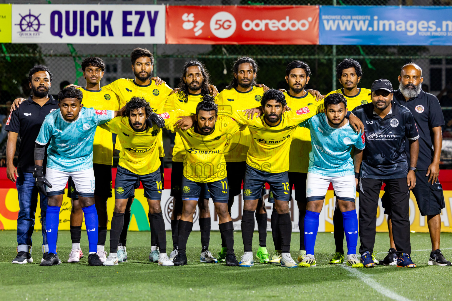 Gdh Gadhdhoo vs S Hithadhoo in zone round Day 30 of Golden Futsal Challenge 2025 was held on Monday , 3rd February 2025, in Hulhumale', Maldives. Photos: Nausham Waheed / images.mv