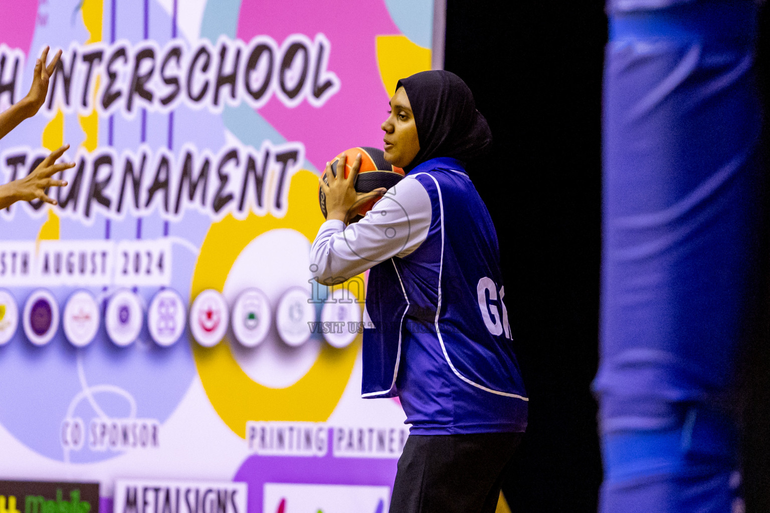 Day 10 of 25th Inter-School Netball Tournament was held in Social Center at Male', Maldives on Tuesday, 20th August 2024. Photos: Nausham Waheed / images.mv