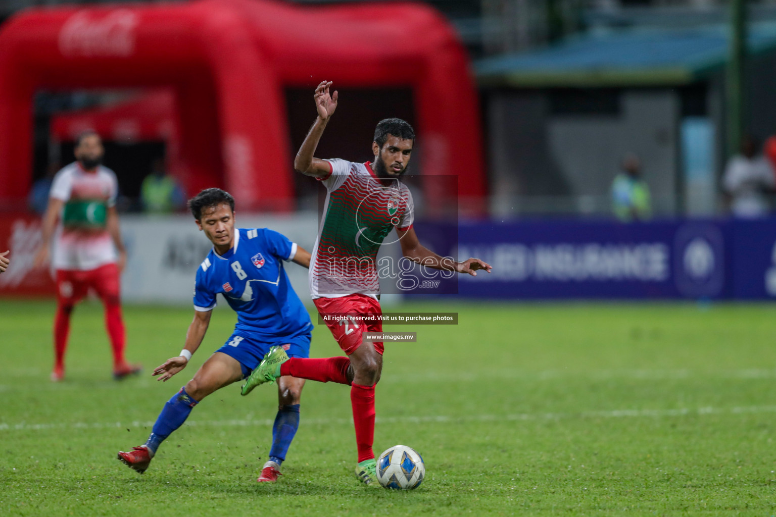 Maldives vs Nepal in SAFF Championship 2021 held on 1st October 2021 in Galolhu National Stadium, Male', Maldives