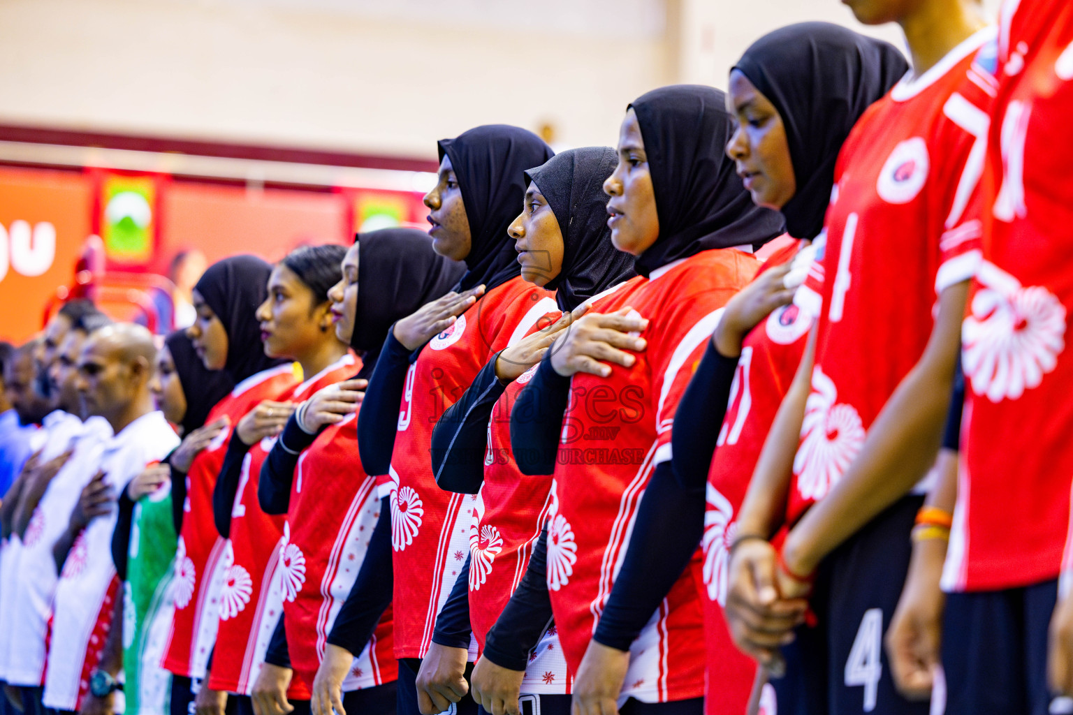 GG Sports vs Huraa CC in Day 4 of Women's Division of Milo VAM Cup 2025 held in Male', Maldives on Saturday, 12th April 2025 at Social Center Indoor Hall Photos By: Nausham Waheed / images.mv