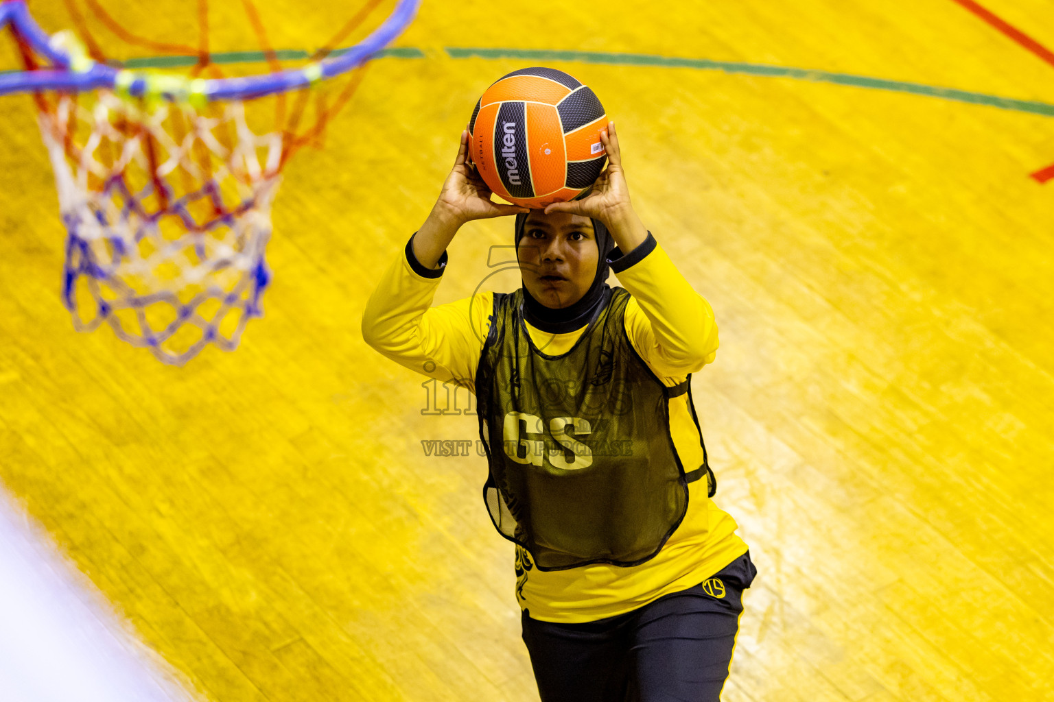 Day 8 of 25th Inter-School Netball Tournament was held in Social Center at Male', Maldives on Sunday, 18th August 2024. Photos: Nausham Waheed / images.mv