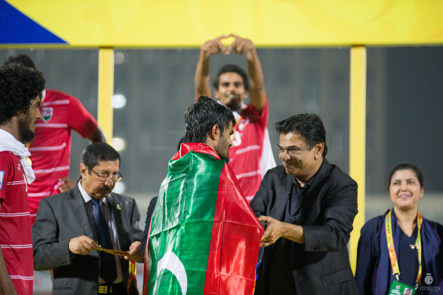 India vs Maldives in SAFF Suzuki Cup 2018 Finals in Dhaka, Bangladesh, Saturday, September 15, 2018. (Images.mv Photo/Hussain Sinan)