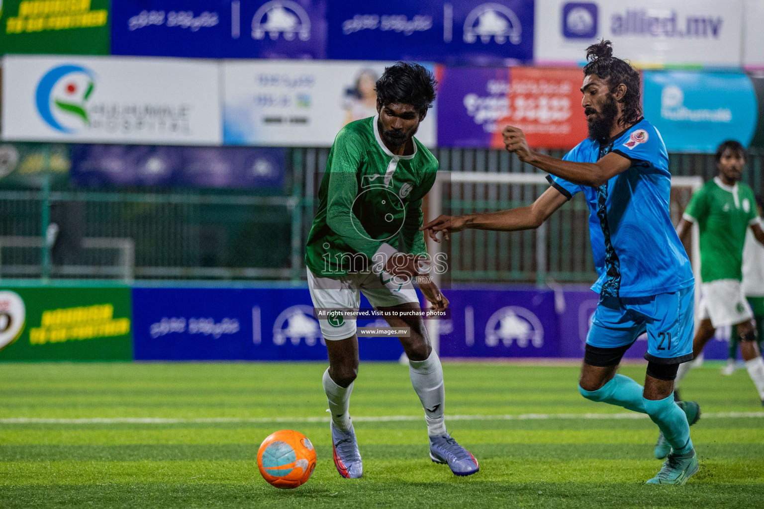 Team FSM vs Club HDC in the Quarter Finals of Club Maldives 2021 held at Hulhumale;, on 12th December 2021 Photos: Ismail Thoriq / images.mv