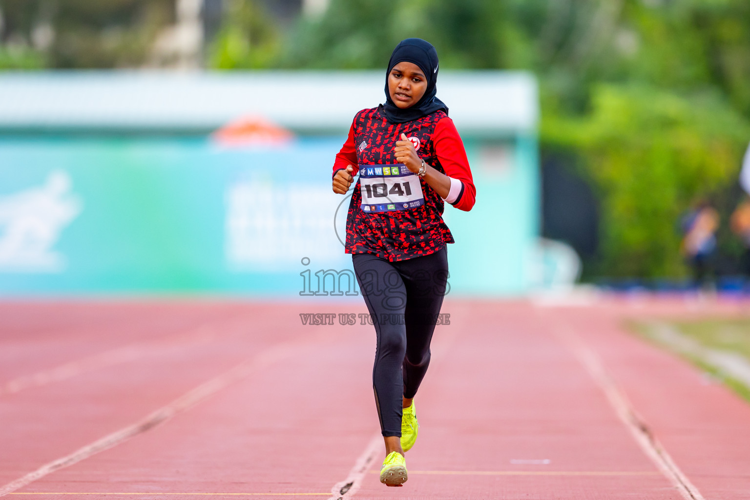 Day 5 of MWSC Interschool Athletics Championships 2024 held in Hulhumale Running Track, Hulhumale, Maldives on Wednesday, 13th November 2024. Photos by: Nausham Waheed / Images.mv