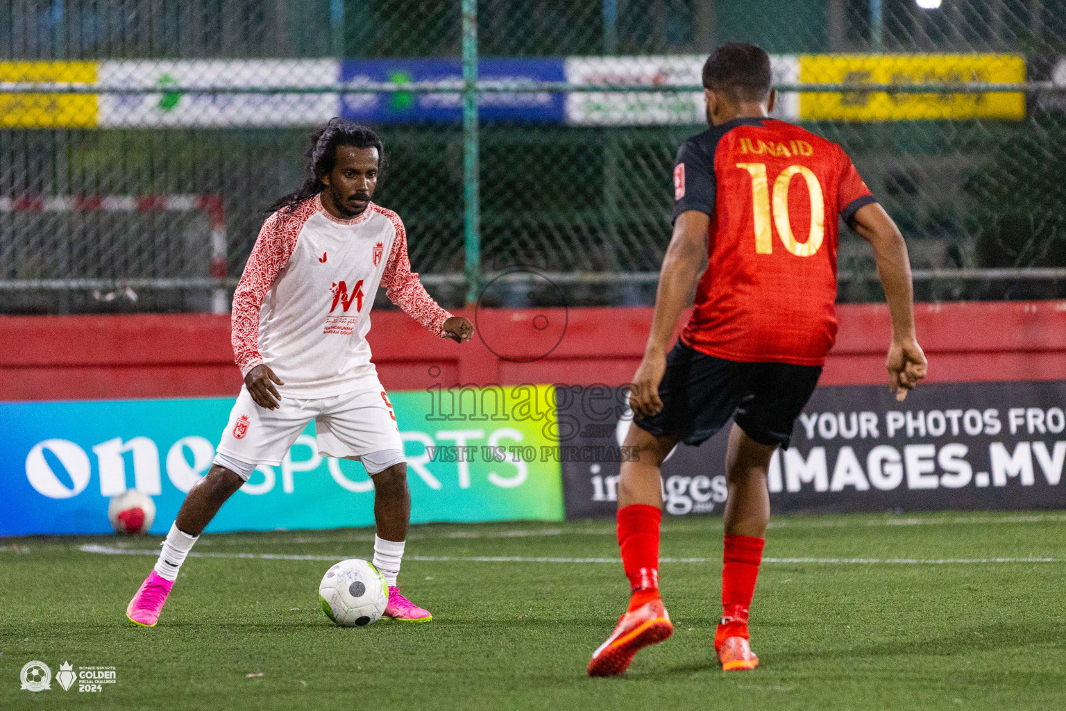 L Maavah vs L Gan in Day 7 of Golden Futsal Challenge 2024 was held on Saturday, 20th January 2024, in Hulhumale', Maldives Photos: Ismail Thoriq / images.mv