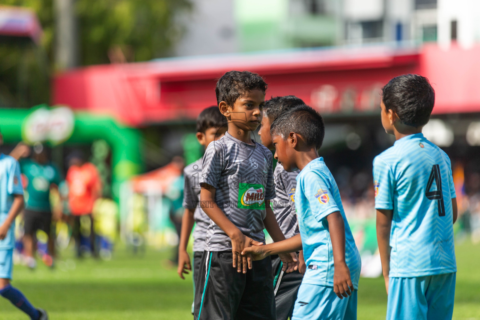 Day 1 of MILO Kids Football Fiesta was held at National Stadium in Male', Maldives on Friday, 23rd February 2024.