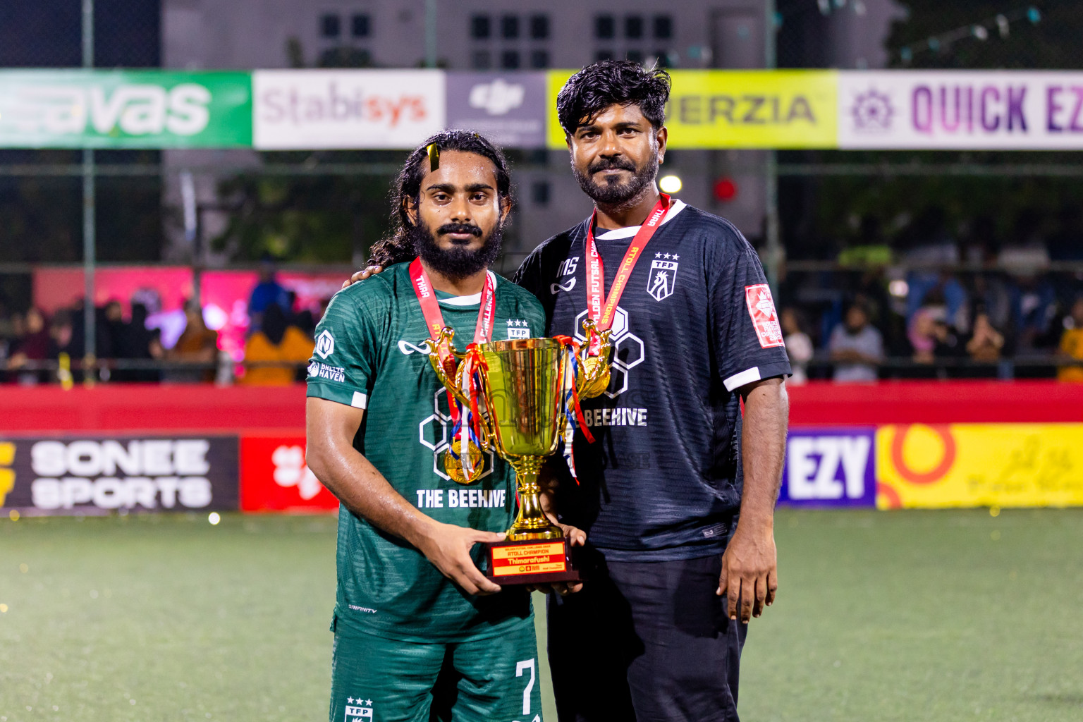 Th Thimarafushi vs Th Hirilandhoo in Thaa Atoll Finals Day 26 of Golden Futsal Challenge 2025 was held on Thursday , 30th January 2025, in Hulhumale', Maldives. Photos: Nausham Waheed / images.mv