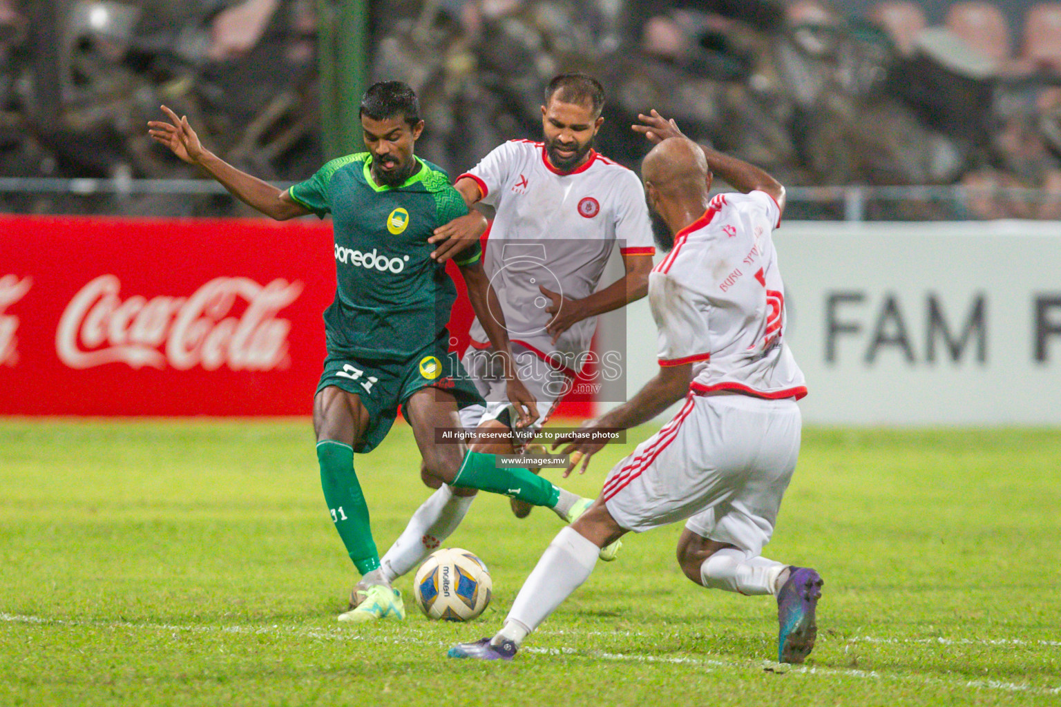 Maziya Sports & Recreation vs Buru Sports Club in President's Cup 2023, held on 20 April 2023 in National Football Stadium, Male', Maldives Photos: Hassan Simah, Mohamed Mahfooz