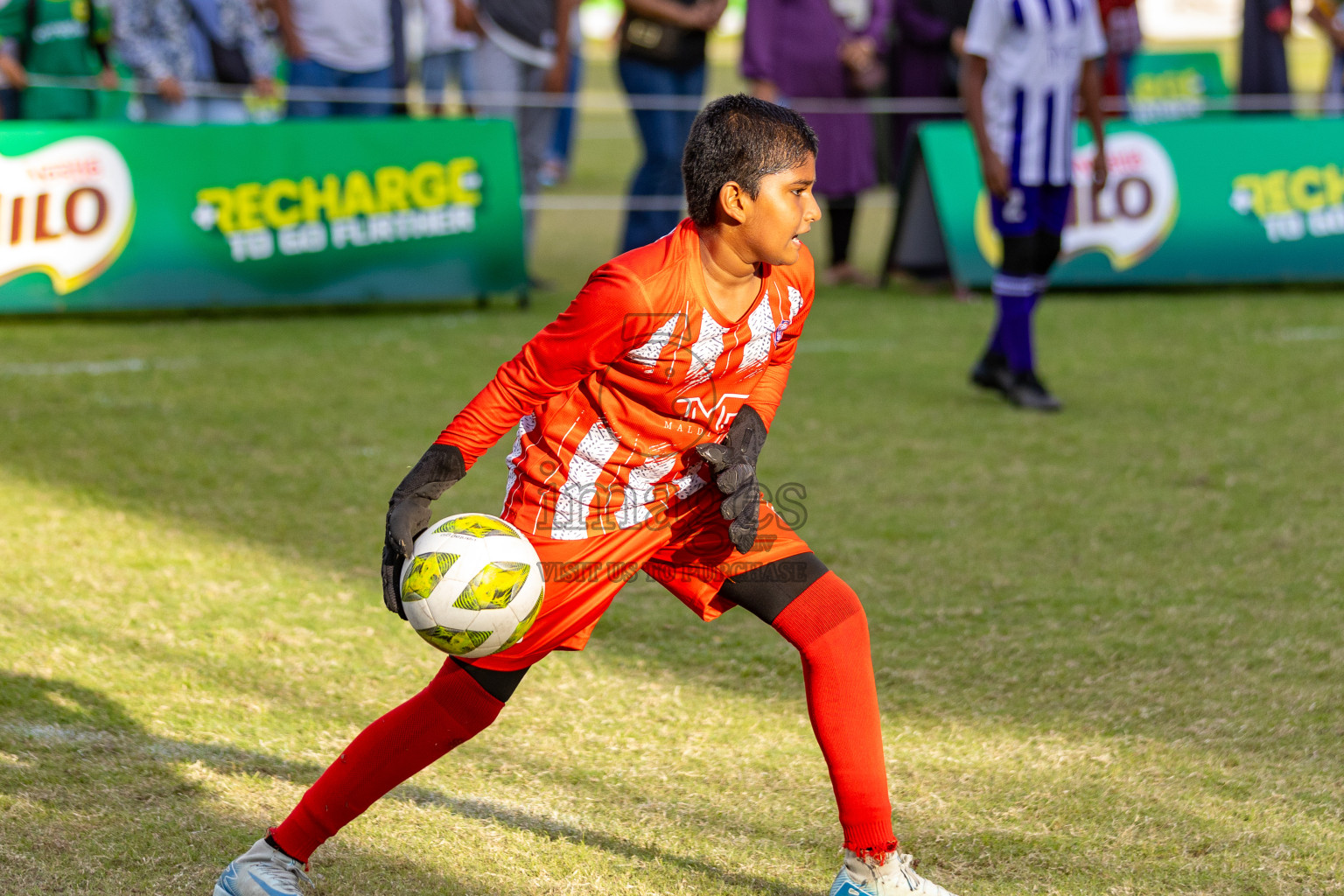 Day 2 of MILO Academy Championship 2025 (U-12) was held at Henveiru Stadium in Male', Maldives on Friday, 2nd May 2025. Photos: Mohamed Mahfooz Moosa / images.mv