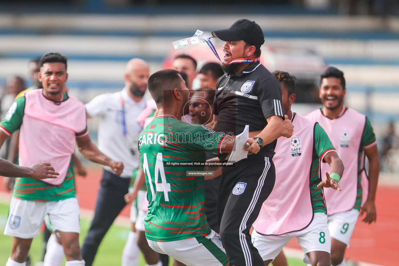 Bangladesh vs Maldives in SAFF Championship 2023 held in Sree Kanteerava Stadium, Bengaluru, India, on Saturday, 25th June 2023. Photos: Nausham Waheed, Hassan Simah / images.mv