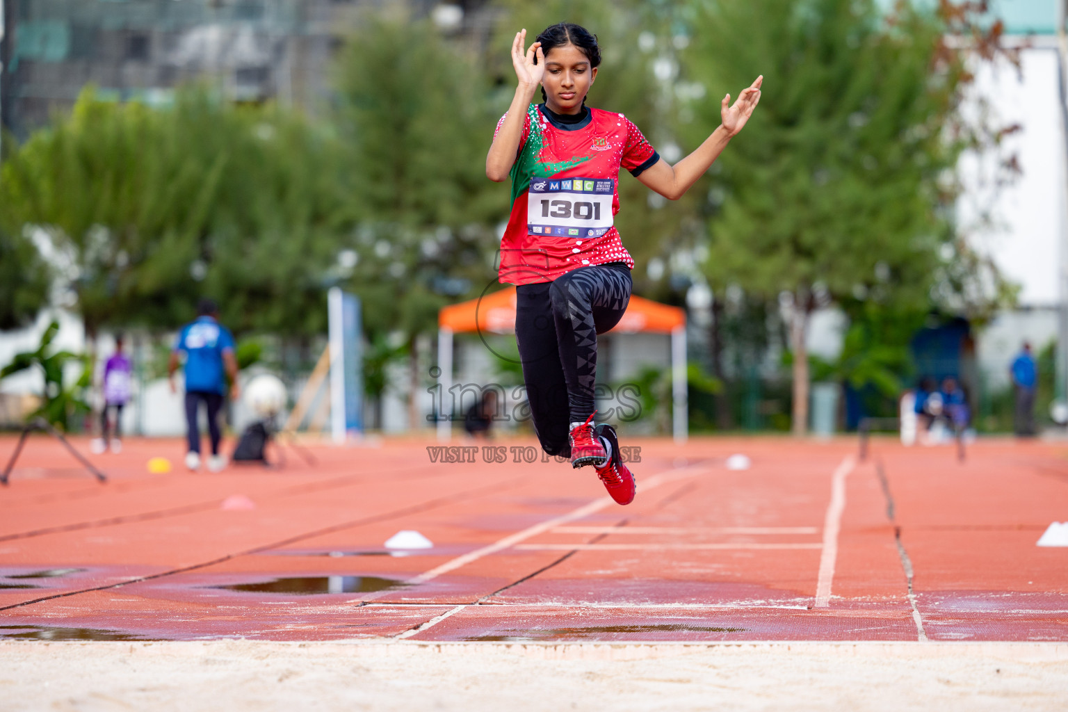 Day 2 of MWSC Interschool Athletics Championships 2024 held in Hulhumale Running Track, Hulhumale, Maldives on Sunday, 10th November 2024. 
Photos by:  Hassan Simah / Images.mv