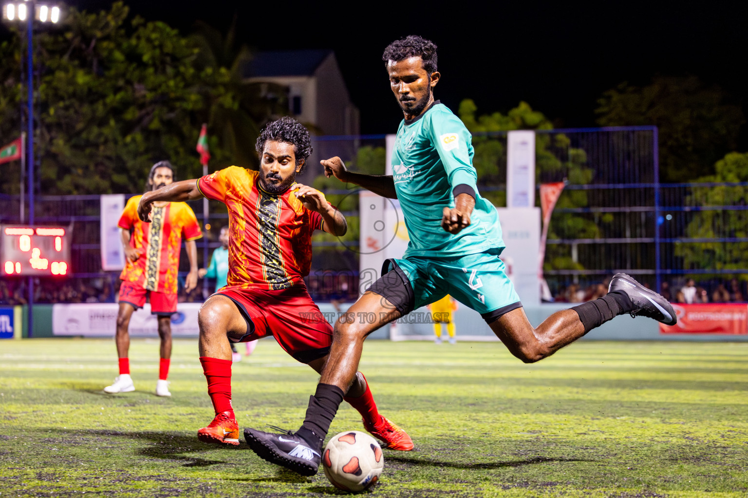 Dharavandhoo vs Thulhaadhoo in Day 3 of Better in Baa Futsal Fiesta 2025 Men's division held in B. Eydhafushi, Maldives on Friday, 7th November 2025. Photos: Nausham Waheed / images.mv