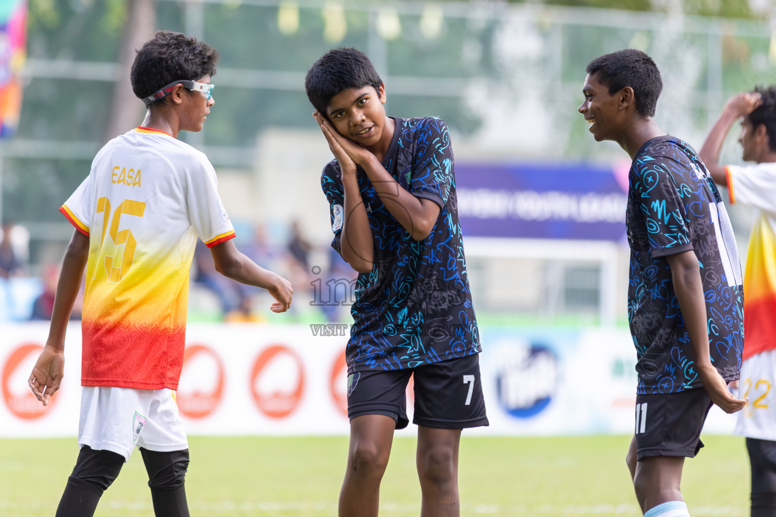 Club Eagles vs Super United Sports (U14) in Day 4 of Dhivehi Youth League 2024 held at Henveiru Stadium on Thursday, 28th November 2024. Photos: Shuu Abdul Sattar/ Images.mv